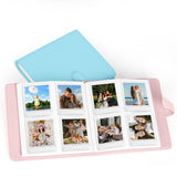 PU Leather Instant Photo Album - Holds 288 Photos, Compatible with Instax Square & Mini Films(black) - Top-Down View