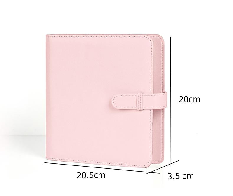 PU Leather Instant Photo Album - Holds 288 Photos, Compatible with Instax Square & Mini Films(pink)