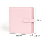 PU Leather Instant Photo Album - Holds 288 Photos, Compatible with Instax Square & Mini Films(pink)