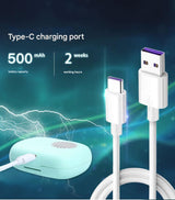 Portable UVC Toothbrush Sterilizer Case with Drying Fan - USB-C Rechargeable, 5-Minute Fast Disinfection(white) - Side View