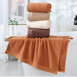 Luxury Combed Cotton Towel Collection - Highly Absorbent, Soft & Durable for Bath, Hand, and Face(Camel) - Side View