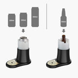 Ultrasonic Beer Foam Creator & Dispenser - Portable Tap for Canned & Bottled Beer with Cooling System(black) - Side View