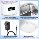 Professional Ultrasonic Cleaner with UV Light - 45000Hz for Dentures, Retainers, Jewelry & More(black) - 45-Degree Angle