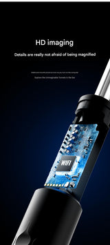 Smart Visual Ear Cleaner with HD WiFi Camera - Gentle Silicone Tips, USB-C Rechargeable Otoscope for Safe Ear Wax Removal(White low-level version) - 45-Degree Angle