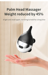 Intelligent 3D Electric Head & Scalp Massager - 7 Massage Techniques, IPX7 Waterproof, Rechargeable(Purple) - Rear View