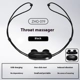 Smart Anti-Snoring Throat Massager - AI-Powered Vibration Sleep Aid, USB-C Rechargeable & Portable(black) - 45-Degree Angle