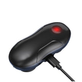 Smart Anti-Snoring Throat Massager - AI-Powered Vibration Sleep Aid, USB-C Rechargeable & Portable(black) - Rear View