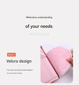 Rechargeable Air Compression Leg Massager with Heat Therapy for Knee & Calf Relief(pink-Double) - Rear View