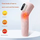 Rechargeable Air Compression Leg Massager with Heat Therapy for Knee & Calf Relief(grey-Single) - Side View