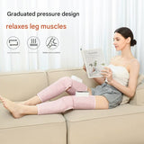 Rechargeable Air Compression Leg Massager with Heat Therapy for Knee & Calf Relief(grey-Single) - 45-Degree Angle
