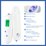 Smart Skin Analyzer with Multi-Function Detection - Measures Hydration, Oil, Elasticity, Skin Age & Fluorescent Agent Test(White) - Side View