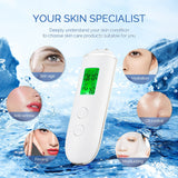 Smart Skin Analyzer with Multi-Function Detection - Measures Hydration, Oil, Elasticity, Skin Age & Fluorescent Agent Test(White) - 45-Degree Angle