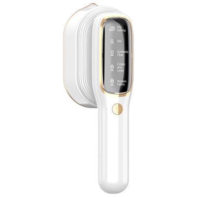 Portable Handheld Garment Steamer & Mini Iron - Smart Temperature Control, Rapid Heating & Powerful Steam for All Fabrics(White)