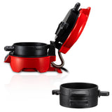 Quick & Easy Multi-Layer Sandwich & Burger Maker with Egg Cooker Plate(Orange) - 45-Degree Angle