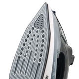 Powerful 2200W Electric Steam Iron with Ceramic Soleplate & Vertical Steam Function(blue) - Close-Up Angle