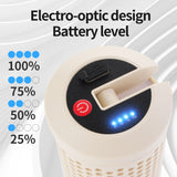 Collapsible LED Camping Lantern with 45-Hour Battery Life, USB-C Charging & Atmosphere Lighting(Khaki) - Side View
