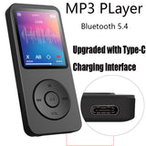 Portable Digital Music Player - Bluetooth 5.4, Hi-Fi Lossless Sound, 8GB Built-in & Expandable Storage(black 8GB)