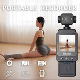Compact Body Camera with 180? Rotatable Lens, Night Vision, WiFi & Built-in Fill Lights(black+32G)