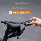 Mini Portable Electric Air Pump - 100 PSI, Digital Display, 50s Fast Inflation, USB Rechargeable(black) - Side View