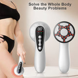 Advanced Multi-Technology Body Contouring Device - 5-in-1 Skin Firming, Muscle Toning & Rejuvenation Tool(White) - Front View