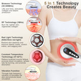 Advanced Multi-Technology Body Contouring Device - 5-in-1 Skin Firming, Muscle Toning & Rejuvenation Tool(White) - Side View