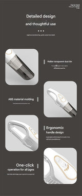 Cordless 2-in-1 Handheld & Stick Vacuum Cleaner with Detachable Water Tank & Dust Mite Remover(black) - Close-Up Angle