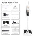 Cordless 2-in-1 Handheld & Stick Vacuum Cleaner with Detachable Water Tank & Dust Mite Remover(white)