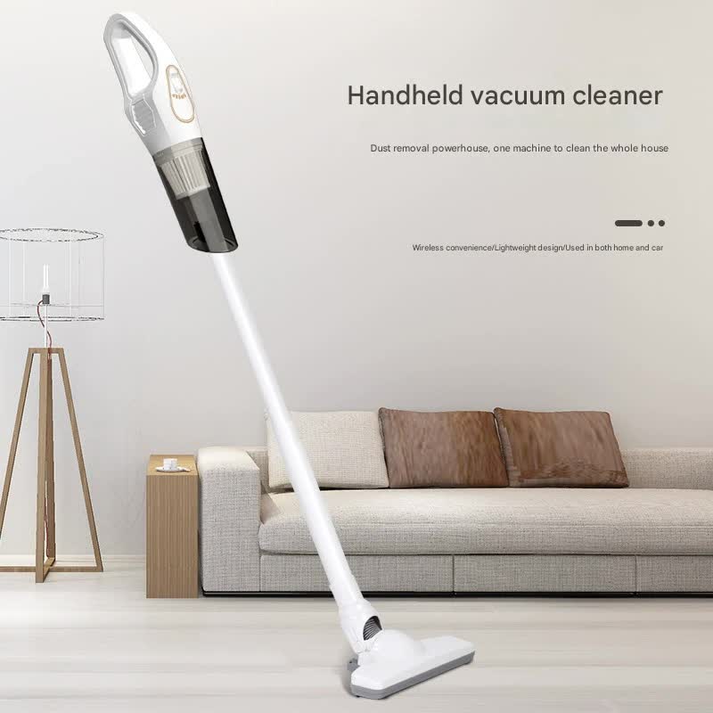 Cordless 2-in-1 Handheld & Stick Vacuum Cleaner with Detachable Water Tank & Dust Mite Remover(white)