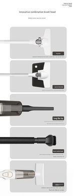 Cordless 2-in-1 Handheld & Stick Vacuum Cleaner with Detachable Water Tank & Dust Mite Remover(white)