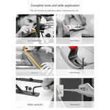 13-Piece Essential Household Tool Kit - Compact Home Repair & DIY Set with Storage Case(yellow) - Front View