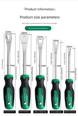Professional 5-Piece Automotive Trim & Clip Removal Tool Set - High-Carbon Steel Pry Tools(black and green) - 45-Degree Angle