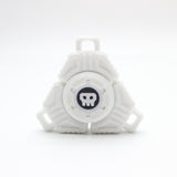 Two Sci-Fi Triangular Keychain Fidget Spinner - 3D Printed EDC Stress Relief Toy(white)