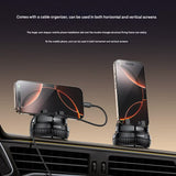 Universal Car Dashboard Phone Holder with Rotary Suction Cup & 360° Rotation(black) - Side View