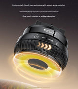 Universal Car Dashboard Phone Holder with Rotary Suction Cup & 360° Rotation(black) - Top-Down View