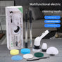 9-in-1 Multifunctional Cordless Electric Spin Scrubber with Adjustable Extension Handle(white)