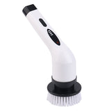 9-in-1 Multifunctional Cordless Electric Spin Scrubber with Adjustable Extension Handle(white) - Front View