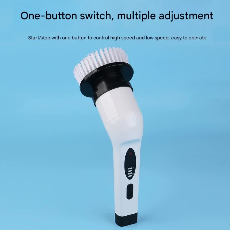 9-in-1 Multifunctional Cordless Electric Spin Scrubber with Adjustable Extension Handle(white), Electric