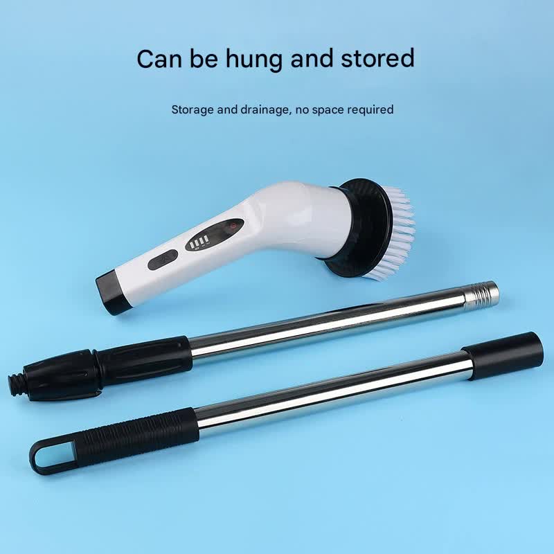 9-in-1 Multifunctional Cordless Electric Spin Scrubber with Adjustable Extension Handle(white), image 5