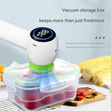 Multi-Function Handheld Vacuum Sealer & Inflator with LED Display - For Food Storage, Jars, Bags & Balls(white) - Front View