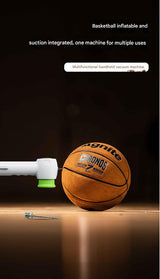 Multi-Function Handheld Vacuum Sealer & Inflator with LED Display - For Food Storage, Jars, Bags & Balls(white) - Rear View