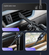 Multi-Function Cordless Handheld Vacuum Cleaner & Blower - Powerful Brushless Motor with Digital Display(Black and gray) - Top-Down View