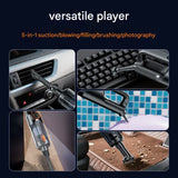 Multi-Function Cordless Handheld Vacuum Cleaner & Blower - Powerful Brushless Motor with Digital Display(Gray Orange)