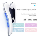 Electric Gua Sha Facial Massager with Heat, Vibration & LED Light Therapy - 4-in-1 Scraping Tool for Face Lifting, Skin Tightening & Anti-Wrinkle(
