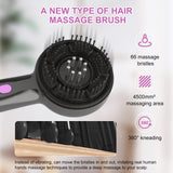 Electric Scalp Massager & Essential Oil Applicator Brush - 360 Kneading, 3 Modes, USB-C Rechargeable(black) - Side View