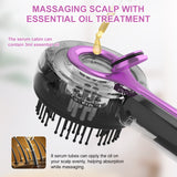 Electric Scalp Massager & Essential Oil Applicator Brush - 360 Kneading, 3 Modes, USB-C Rechargeable(black) - 45-Degree Angle