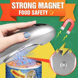 2pc One-Touch Electric Can Opener - Automatic Hands-Free Operation with Safety Smooth Edge(silver) - Top-Down View