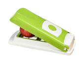 Multi-Functional Vegetable Chopper & Slicer Set - Dicer, Grater with Food Container & Peeler(green) - Side View