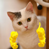 2pc Hilarious Muscle Arm Pet Costume Prop - Funny Novelty Arms for Cats & Small Dogs(black) - 45-Degree Angle