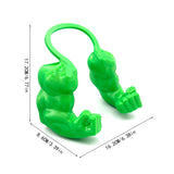 2pc Hilarious Muscle Arm Pet Costume Prop - Funny Novelty Arms for Cats & Small Dogs(black)