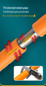 2pc Heavy-Duty Anti-Slip Safety Grab Bar with Luminous Rings - Stainless Steel Core Bathroom Handrail(yellow 40cm) - Low Angle